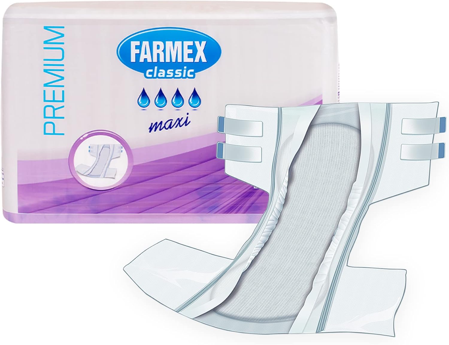 Підгузки для дорослих FARMEX Premium Classic MAXI - розмір L